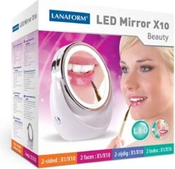 Lanaform X10 Spiegel Met Ringverlichting - Make-upspiegel - Ø11cm -Cosmetica Promotiewinkel 1200x1162 4