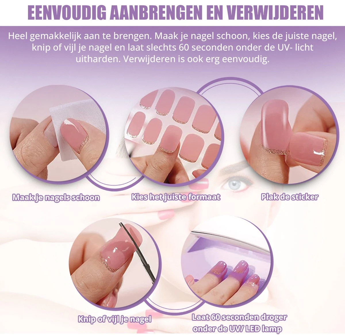 Crazy Mongoose, Gellak Sticker, Semi Uitgeharde Gelnagel Sticker, Nagelsticker, Gellak, Rood 4 Crazy Mongoose, Gellak Sticker, Semi Uitgeharde Gelnagel Sticker, Nagelsticker, Gellak, Rood - Afbeelding 2