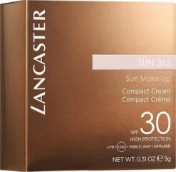 Lancaster Sun 365 Compact Bronzing Creme SPF 30 - 03 Golden Glow - 10 G -Cosmetica Promotiewinkel 1200x1170