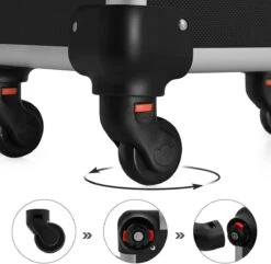 XXL PRO Visagie Beauty Case Koffer Trolley - Nagelkoffer Op Wielen Voor Makeup Of Cosmetica - Grote Uitklapbare Opbergsysteem Nagel Styliste Kapster - Zwart -Cosmetica Promotiewinkel 1200x1171 2