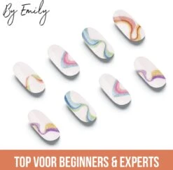 By Emily - Nagel Wrap - The Magic Belongs To Color | 16 Stickers | Nail Wrap | Nail Art | Trendy | Design | Nagellakvrij | Eenvoudig | Nagel Wrap | Nagel Stickers | Folie | Zelfklevend | Sjablonen -Cosmetica Promotiewinkel 1200x1180 10