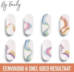 By Emily - Nagel Wrap - The Magic Belongs To Color | 16 Stickers | Nail Wrap | Nail Art | Trendy | Design | Nagellakvrij | Eenvoudig | Nagel Wrap | Nagel Stickers | Folie | Zelfklevend | Sjablonen -Cosmetica Promotiewinkel 1200x1180 5