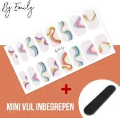 By Emily - Nagel Wrap - The Magic Belongs To Color | 16 Stickers | Nail Wrap | Nail Art | Trendy | Design | Nagellakvrij | Eenvoudig | Nagel Wrap | Nagel Stickers | Folie | Zelfklevend | Sjablonen -Cosmetica Promotiewinkel 1200x1180 7