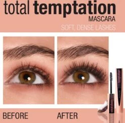 Maybelline Total Temptation Mascara - Zwart 19 Maybelline Total Temptation Mascara - Zwart -Cosmetica Promotiewinkel 1200x1181 4