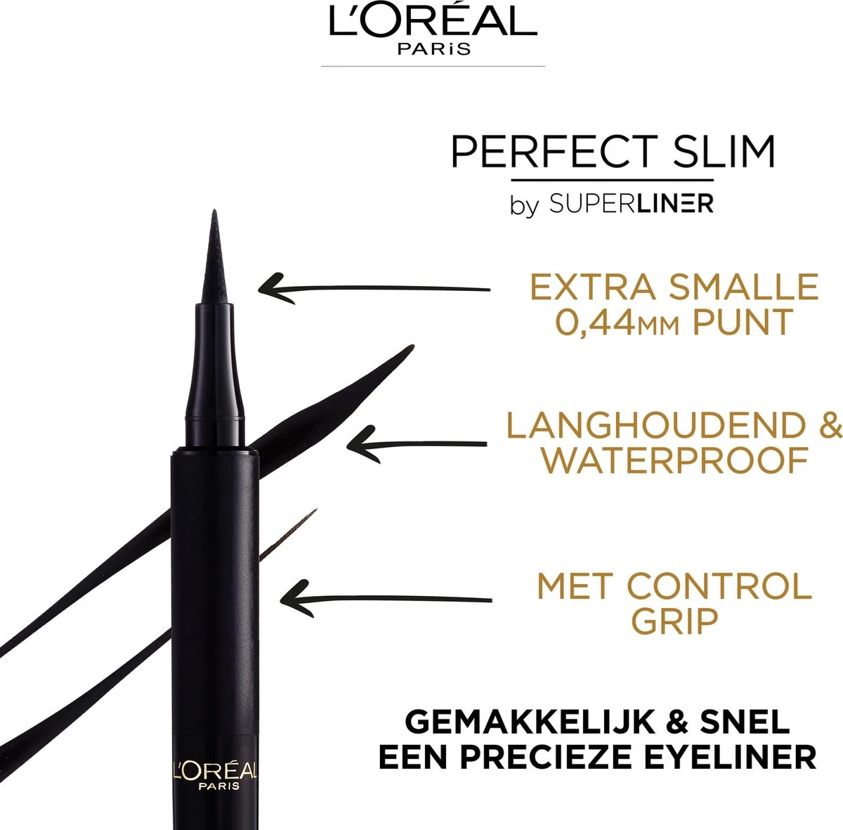 L’Oréal Paris - Superliner Perfect Slim - Grey - Grijze Pen Eyeliner - 4,7 Ml 7 L’Oréal Paris - Superliner Perfect Slim - Grey - Grijze Pen Eyeliner - 4,7 Ml - Afbeelding 5