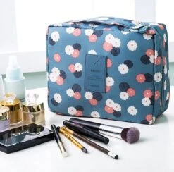 Merkloos Reis Toilet Bag Make Up Organizer - Toillettas - Cosmetica Etui - Travel Organizer - Reisartikelen - Reizen Accessoires -Cosmetica Promotiewinkel 1200x1186 2
