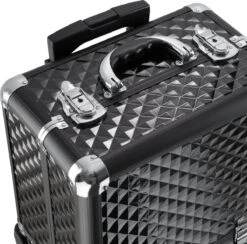 Dreamble Make-up Koffer - Make-up Trolley - Zwart - Rijdbaar - Met Wieltjes - Compact - 8 Vakken - Met Slot - 2 Sleutels 11 Dreamble Make-up Koffer - Make-up Trolley - Zwart - Rijdbaar - Met Wieltjes - Compact - 8 Vakken - Met Slot - 2 Sleutels -Cosmetica Promotiewinkel 1200x1186 5