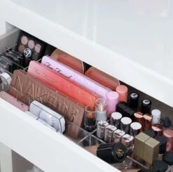 Jumanah® Collections "Sorted" MALM - Toilettafel -Volledige Lade - Make Up Organizer - Ladeverdeler - Lade Organizer - Transparant - Acryl - Kunststof -Cosmetica Promotiewinkel 1200x1191 6