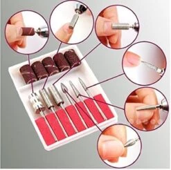 Merkloos Elektrische Nagelvijl Manicure Pedicure Tool Machine 6 Bits, Professionele Nagelfrees Machine Set; Mercedes2000 - Multistrobe -Cosmetica Promotiewinkel 1200x1195 19