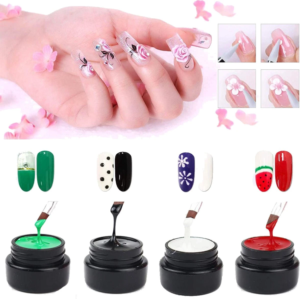 Poly UV Extension Kit | Gelnagels Set | Nepnagels Starterspakket | Gellak Set | Crystal Gel | UV Gel | Manicure Set | Gel Nagellak Nagel Decoratie | UV Lamp | Starterspakket 6 Poly UV Extension Kit | Gelnagels Set | Nepnagels Starterspakket | Gellak Set | Crystal Gel | UV Gel | Manicure Set | Gel Nagellak Nagel Decoratie | UV Lamp | Starterspakket - Afbeelding 4