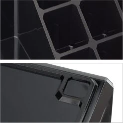 Relaxdays Make-up Organizer - Tweedelig - Cosmetica Opbergdoos + Lippenstift Houder - Zwart -Cosmetica Promotiewinkel 1200x1198 32