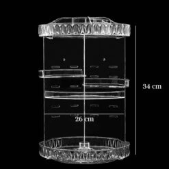 LuZana Make-Up Organizer - Beauty Organizer Voor Make Up - 360° Roterend - Opbergbox - Opbergdoos Cosmetica - Sieradendoos - Nagellak - Lippenstift - Transparant - Cadeautje Voor Vrouw -Cosmetica Promotiewinkel 1200x1199 4