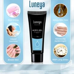 Luneya Polygel Kit - Sunrise Edition - 6 Kleuren - Polygel Nagels Starterspakket - Tasje - Incl. UV LED Lamp 14 Luneya Polygel Kit - Sunrise Edition - 6 Kleuren - Polygel Nagels Starterspakket - Tasje - Incl. UV LED Lamp -Cosmetica Promotiewinkel 1200x1200 1002