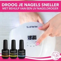 MURLEY’s Primer Base Coat Top Coat 3 In 1 Set Voor Gellak Polygel Acryl Basecoat & Topcoat - 3x 15ml - Gel Nagellak - Gelnagellak - UV / LED Lamp Gelnagels -Cosmetica Promotiewinkel 1200x1200 1022