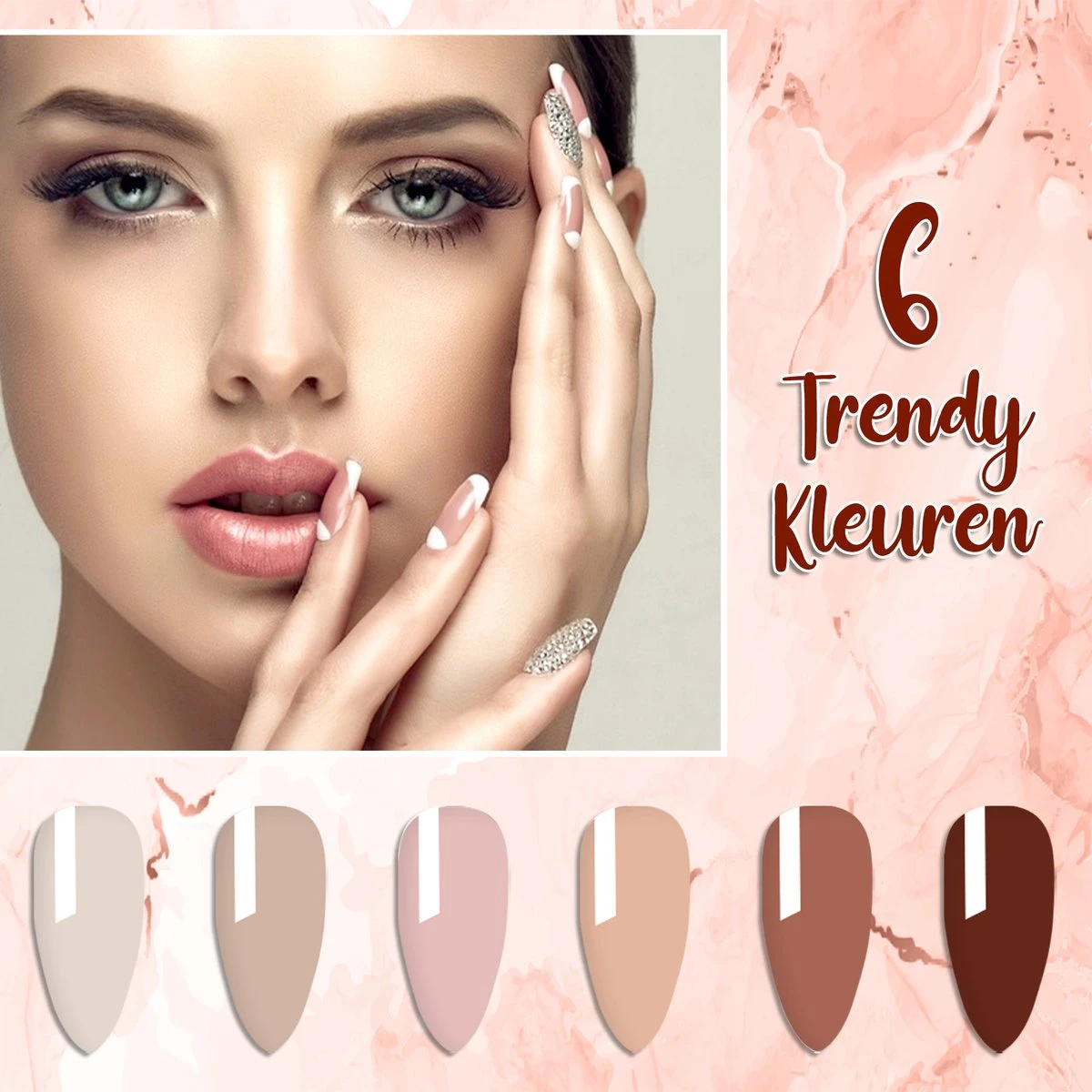 Luneya Gellak - Nude Tones Edition - 6-Delige Gellak Starterspakket - Gel Nagellak 9 Luneya Gellak - Nude Tones Edition - 6-Delige Gellak Starterspakket - Gel Nagellak - Afbeelding 7