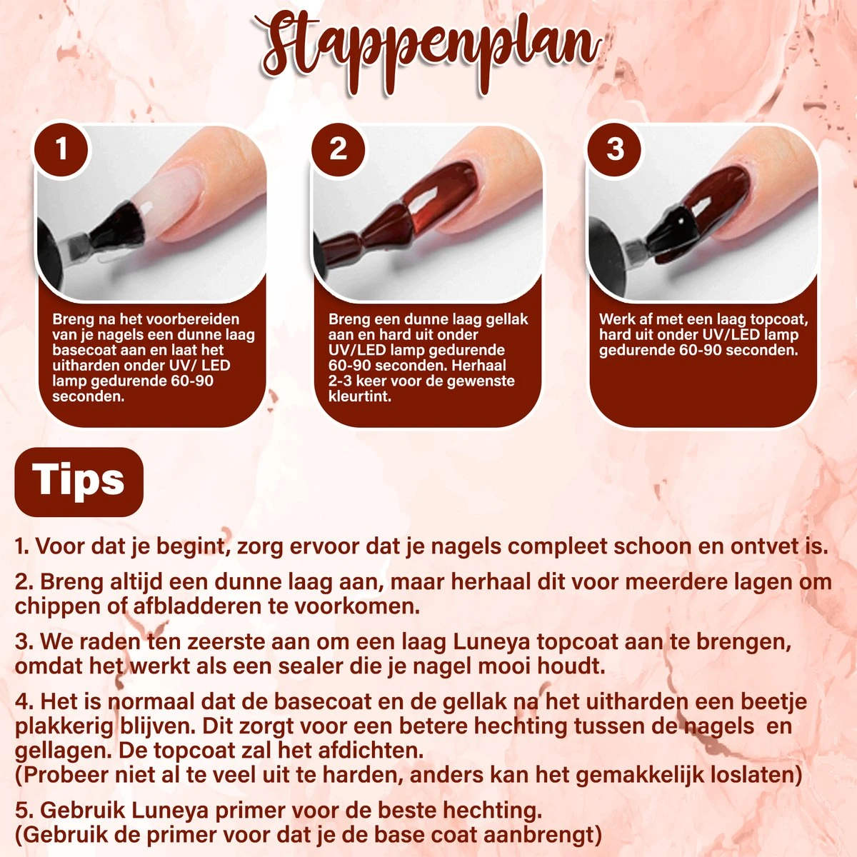 Luneya Gellak - Nude Tones Edition - 6-Delige Gellak Starterspakket - Gel Nagellak 10 Luneya Gellak - Nude Tones Edition - 6-Delige Gellak Starterspakket - Gel Nagellak - Afbeelding 8