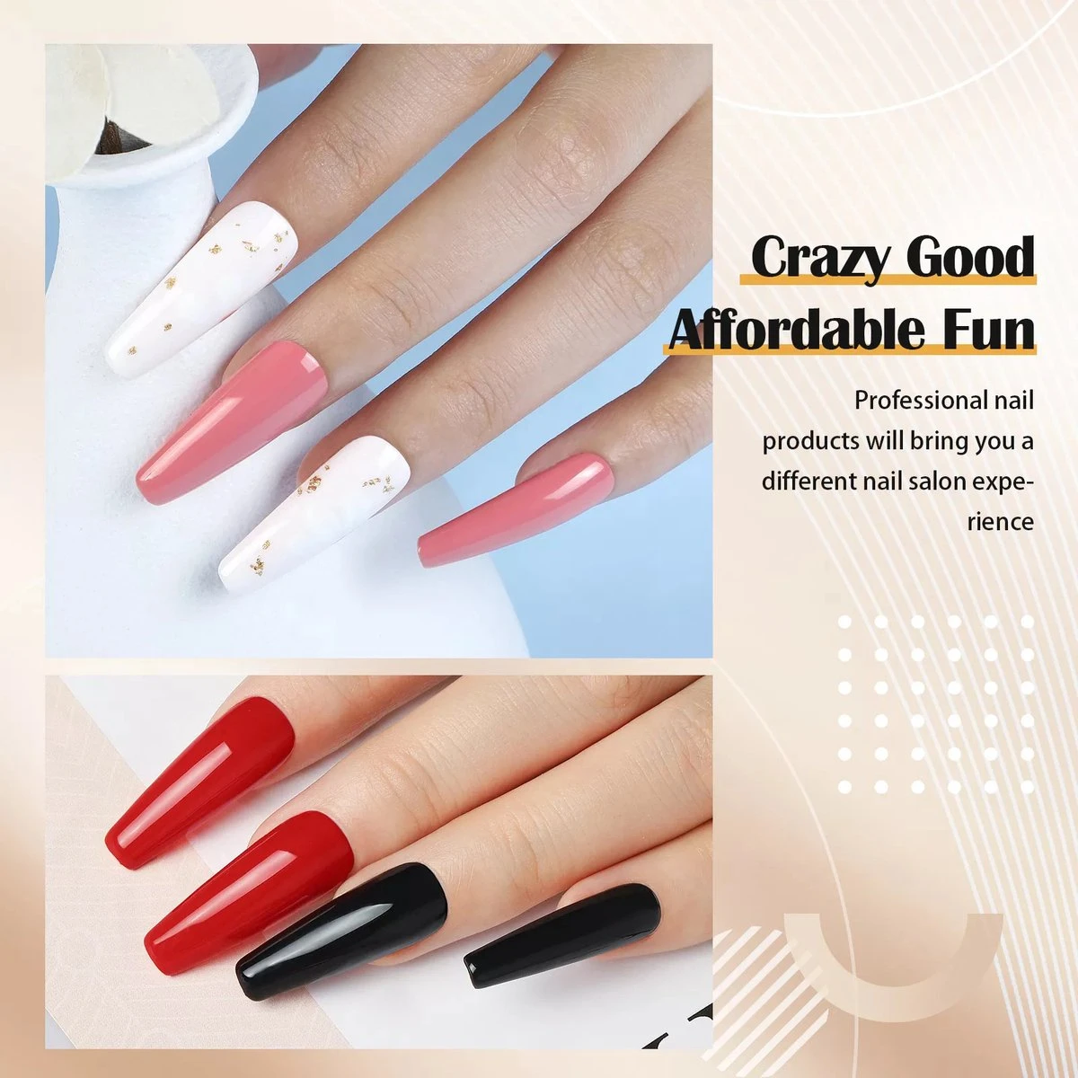 Royala D6 Gellak - Gellak Starterspakket 10 Kleuren - Gellak - Gellak Set - UV LED Lamp 36W - Manicure - Nagellak - Nail Art - 10 Kleuren Gel Polish - Nagellakset - Gellakset 10 Royala D6 Gellak - Gellak Starterspakket 10 Kleuren - Gellak - Gellak Set - UV LED Lamp 36W - Manicure - Nagellak - Nail Art - 10 Kleuren Gel Polish - Nagellakset - Gellakset - Afbeelding 8