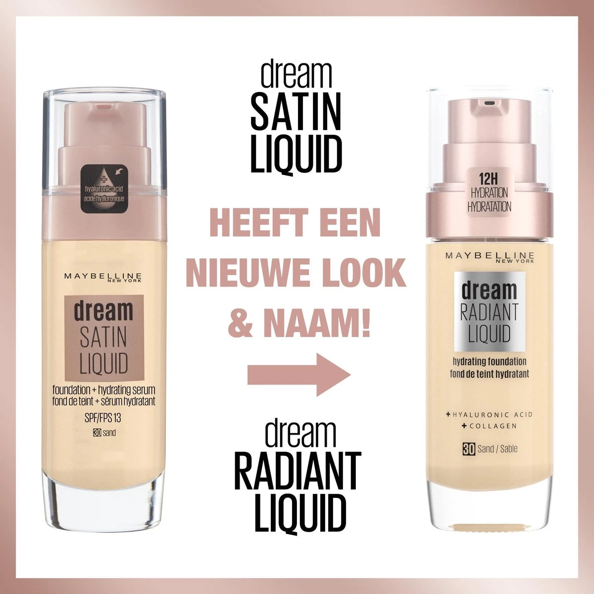 Maybelline Dream Radiant Liquid - 45 Light Honey - Foundation Geschikt Voor De Droge Huid Met Hyaluronzuur - 30 Ml 5 Maybelline Dream Radiant Liquid - 45 Light Honey - Foundation Geschikt Voor De Droge Huid Met Hyaluronzuur - 30 Ml - Afbeelding 3