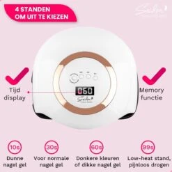 Seidon© Nageldroger 168W - LED Lamp Nagels - Gellak Lamp - UV Lamp Gelnagels 19 Seidon© Nageldroger 168W - LED Lamp Nagels - Gellak Lamp - UV Lamp Gelnagels -Cosmetica Promotiewinkel 1200x1200 1099