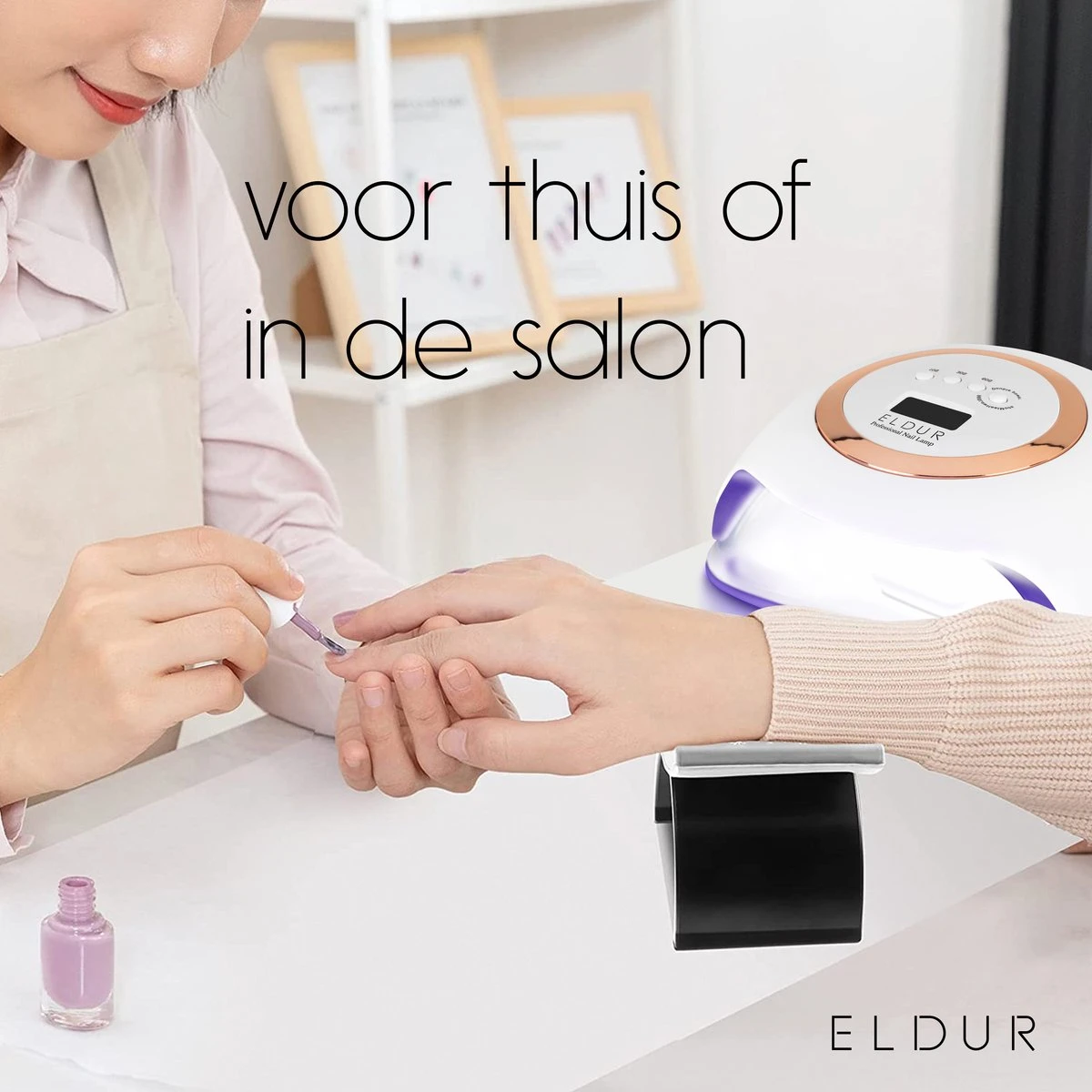 Eldur® Nageldroger - Nagellamp 168W - Gelnagels UV Lamp Nagels - Gellak Lamp 9 Eldur® Nageldroger - Nagellamp 168W - Gelnagels UV Lamp Nagels - Gellak Lamp - Afbeelding 7