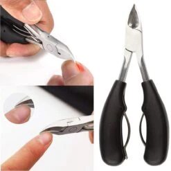 WVspecials® Professionele Zwarte Nagelschaar - Kalknagel Schaar - Ingegroeide Teennagel - Nageltang Groot -Nagelschaar Voor Harde Nagels - Teennagel - Nageltang - Nagelschaartje - Nagelschaar - Kalknagels - Schaar - Hand Verzorging - Nagelknipper -Cosmetica Promotiewinkel 1200x1200 1180