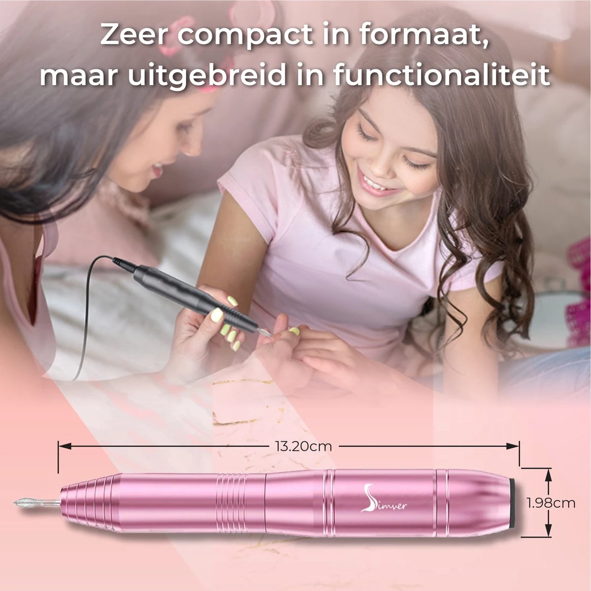 Simver Elektrische Nagelfrees - 11 Nagelvijl Bitjes En 56 Schuurrolletjes - Manicure / Pedicure - Roze - Cadeautip - Kerstcadeau 13 Simver Elektrische Nagelfrees - 11 Nagelvijl Bitjes En 56 Schuurrolletjes - Manicure / Pedicure - Roze - Cadeautip - Kerstcadeau - Afbeelding 11