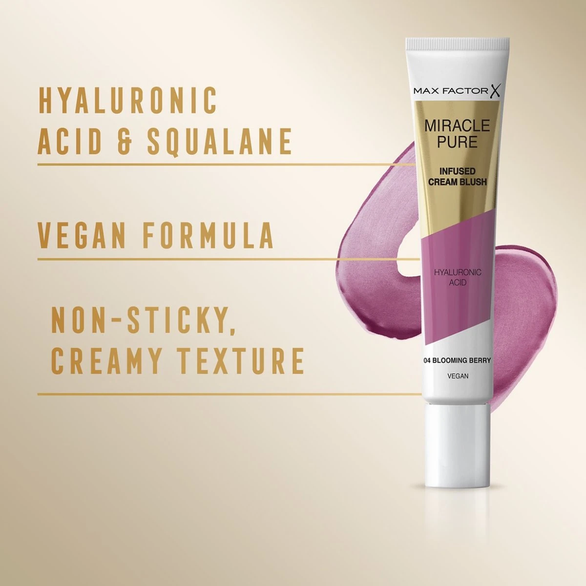 Max Factor Miracle Pure Vegan Blush - 004 Blooming Berry 6 Max Factor Miracle Pure Vegan Blush - 004 Blooming Berry - Afbeelding 4