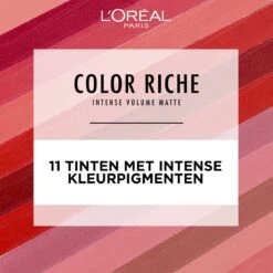 L'Oréal Paris - Color Riche Intense Volume Matte Lipstick- 482 Le Mauve Indomptable - Roze Lippenstift -Cosmetica Promotiewinkel 1200x1200 316