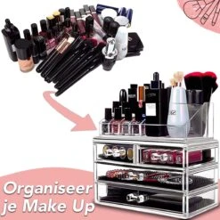 AWEMOZ Make-Up Organizer - Beauty Organizer Voor Make Up - Opbergbox - Opbergdoos Cosmetica - Sieradendoos - 20 Opbergvakken - Nagellak - Lippenstift - Transparant - Cadeau Voor Vrouw 13 AWEMOZ Make-Up Organizer - Beauty Organizer Voor Make Up - Opbergbox - Opbergdoos Cosmetica - Sieradendoos - 20 Opbergvakken - Nagellak - Lippenstift - Transparant - Cadeau Voor Vrouw -Cosmetica Promotiewinkel 1200x1200 481