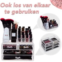 AWEMOZ Make-Up Organizer - Beauty Organizer Voor Make Up - Opbergbox - Opbergdoos Cosmetica - Sieradendoos - 20 Opbergvakken - Nagellak - Lippenstift - Transparant - Cadeau Voor Vrouw 14 AWEMOZ Make-Up Organizer - Beauty Organizer Voor Make Up - Opbergbox - Opbergdoos Cosmetica - Sieradendoos - 20 Opbergvakken - Nagellak - Lippenstift - Transparant - Cadeau Voor Vrouw -Cosmetica Promotiewinkel 1200x1200 482