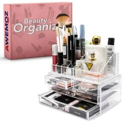 AWEMOZ Make-Up Organizer - Beauty Organizer Voor Make Up - Opbergbox - Opbergdoos Cosmetica - Sieradendoos - 20 Opbergvakken - Nagellak - Lippenstift - Transparant - Cadeau Voor Vrouw 16 AWEMOZ Make-Up Organizer - Beauty Organizer Voor Make Up - Opbergbox - Opbergdoos Cosmetica - Sieradendoos - 20 Opbergvakken - Nagellak - Lippenstift - Transparant - Cadeau Voor Vrouw -Cosmetica Promotiewinkel 1200x1200 484