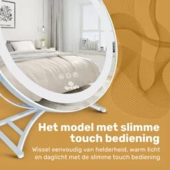 Great's® Make Up Spiegel Met LED Verlichting- ⌀ 40cm - Visagie Spiegel Rond - Extra Close Up Spiegeltje 10x - Wit 14 Great's® Make Up Spiegel Met LED Verlichting- ⌀ 40cm - Visagie Spiegel Rond - Extra Close Up Spiegeltje 10x - Wit -Cosmetica Promotiewinkel 1200x1200 513