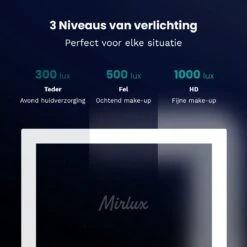 Mirlux Hollywood Spiegel Met Verlichting - Make Up - Visagie - Dimbaar LED Lampen Licht - Zwart 14 Mirlux Hollywood Spiegel Met Verlichting - Make Up - Visagie - Dimbaar LED Lampen Licht - Zwart -Cosmetica Promotiewinkel 1200x1200 531