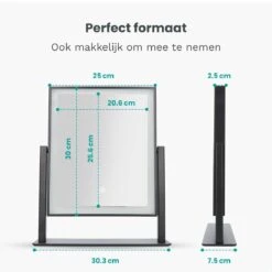 Mirlux Hollywood Spiegel Met Verlichting - Make Up - Visagie - Dimbaar LED Lampen Licht - Zwart 15 Mirlux Hollywood Spiegel Met Verlichting - Make Up - Visagie - Dimbaar LED Lampen Licht - Zwart -Cosmetica Promotiewinkel 1200x1200 532