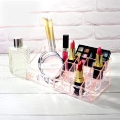 A&K 2in1 Make-up Organizer - 4 Lades Cosmetica Opbergdoos - Kaptafel - Roze -Cosmetica Promotiewinkel 1200x1200 561