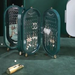 PIXMY® - Groen - Sieradenhouder - Oorbellenrekje - Sieradenrekje - Sieraden Organizer - Sieraden Doos - Sieraden Opbergen -Cosmetica Promotiewinkel 1200x1200 572