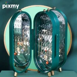 PIXMY® - Groen - Sieradenhouder - Oorbellenrekje - Sieradenrekje - Sieraden Organizer - Sieraden Doos - Sieraden Opbergen -Cosmetica Promotiewinkel 1200x1200 573