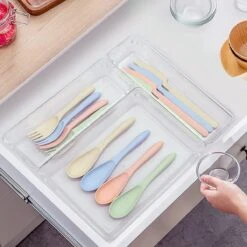 Aokyom Make-uporganizer, 18 Stuks, Kunststof Opbergdozen Voor Kantoor, Lades, Organizer, Lade-organizer, Doorzichtige Lade-inzet Voor Bureau, Keuken, Badkamer 12 Aokyom Make-uporganizer, 18 Stuks, Kunststof Opbergdozen Voor Kantoor, Lades, Organizer, Lade-organizer, Doorzichtige Lade-inzet Voor Bureau, Keuken, Badkamer -Cosmetica Promotiewinkel 1200x1200 578