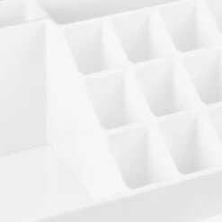 Relaxdays Make-up Organizer - Tweedelig - Cosmetica Opbergdoos - Wit -Cosmetica Promotiewinkel 1200x1200 606