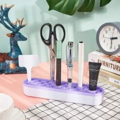 Make Up Organizer - Paars - Make Up Holder - Kwasten Organizer - Make Up Houder - Nagellak/Lipstick Organizer - Lippenstift Houder - Siliconen -Cosmetica Promotiewinkel 1200x1200 625