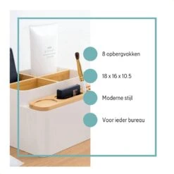 LYVION Make-up En Bureau Organizer - Kunststof En Bamboe 14 LYVION Make-up En Bureau Organizer - Kunststof En Bamboe -Cosmetica Promotiewinkel 1200x1200 630
