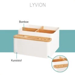 LYVION Make-up En Bureau Organizer - Kunststof En Bamboe 15 LYVION Make-up En Bureau Organizer - Kunststof En Bamboe -Cosmetica Promotiewinkel 1200x1200 631