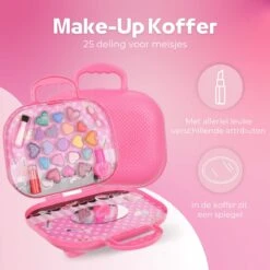 Make Up Koffer 25 Delig - Roze - Make Up Koffer Met Inhoud - Make Up Koffer Meisjes - Make Up Koffer Kinderen - Make Up Set Voor Meisjes -Cosmetica Promotiewinkel 1200x1200 635
