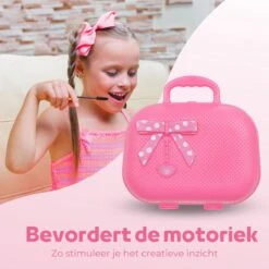 Make Up Koffer 25 Delig - Roze - Make Up Koffer Met Inhoud - Make Up Koffer Meisjes - Make Up Koffer Kinderen - Make Up Set Voor Meisjes -Cosmetica Promotiewinkel 1200x1200 639