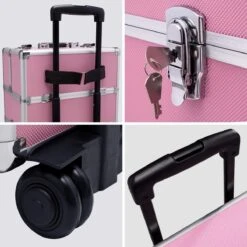 TecTake Cosmetica Koffer Met 3 Etages - Roze - Make-up Koffer -Cosmetica Promotiewinkel 1200x1200 648