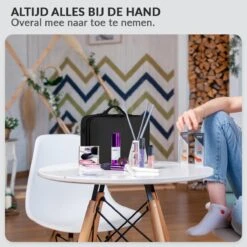 Cosmetica Koffer - Make-up Koffer Met Verstelbare Vakken - Visagie En Nagelstyliste Beauty Koffer - 35x25x11CM -Cosmetica Promotiewinkel 1200x1200 668