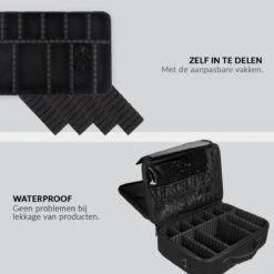 Cosmetica Koffer - Make-up Koffer Met Verstelbare Vakken - Visagie En Nagelstyliste Beauty Koffer - 40x30x14CM -Cosmetica Promotiewinkel 1200x1200 688