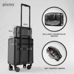 PIXMY® - MT130-S - Make Up Koffer - Cosmetica Koffer - DESIGN 13 PIXMY® - MT130-S - Make Up Koffer - Cosmetica Koffer - DESIGN -Cosmetica Promotiewinkel 1200x1200 696