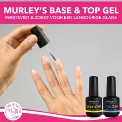 MURLEY’s Base & Top Coat Gellak Set- Acryl Basecoat & Topcoat - 2x 15ml - Gel Nagellak - Gelnagellak - UV / LED Lamp Gelnagels 15 MURLEY’s Base & Top Coat Gellak Set- Acryl Basecoat & Topcoat - 2x 15ml - Gel Nagellak - Gelnagellak - UV / LED Lamp Gelnagels -Cosmetica Promotiewinkel 1200x1200 915