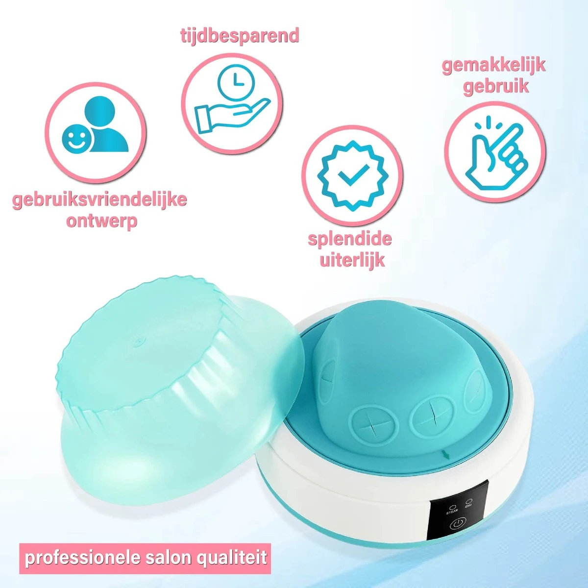 LOUVRO Stoom Nagellak Remover - Nagellak Verwijderaar En Nail Polish Verwijderaar - Stoom Nagellak Remover Machine - Nagel Steamer - Nagel Remover 4 LOUVRO Stoom Nagellak Remover - Nagellak Verwijderaar En Nail Polish Verwijderaar - Stoom Nagellak Remover Machine - Nagel Steamer - Nagel Remover - Afbeelding 2